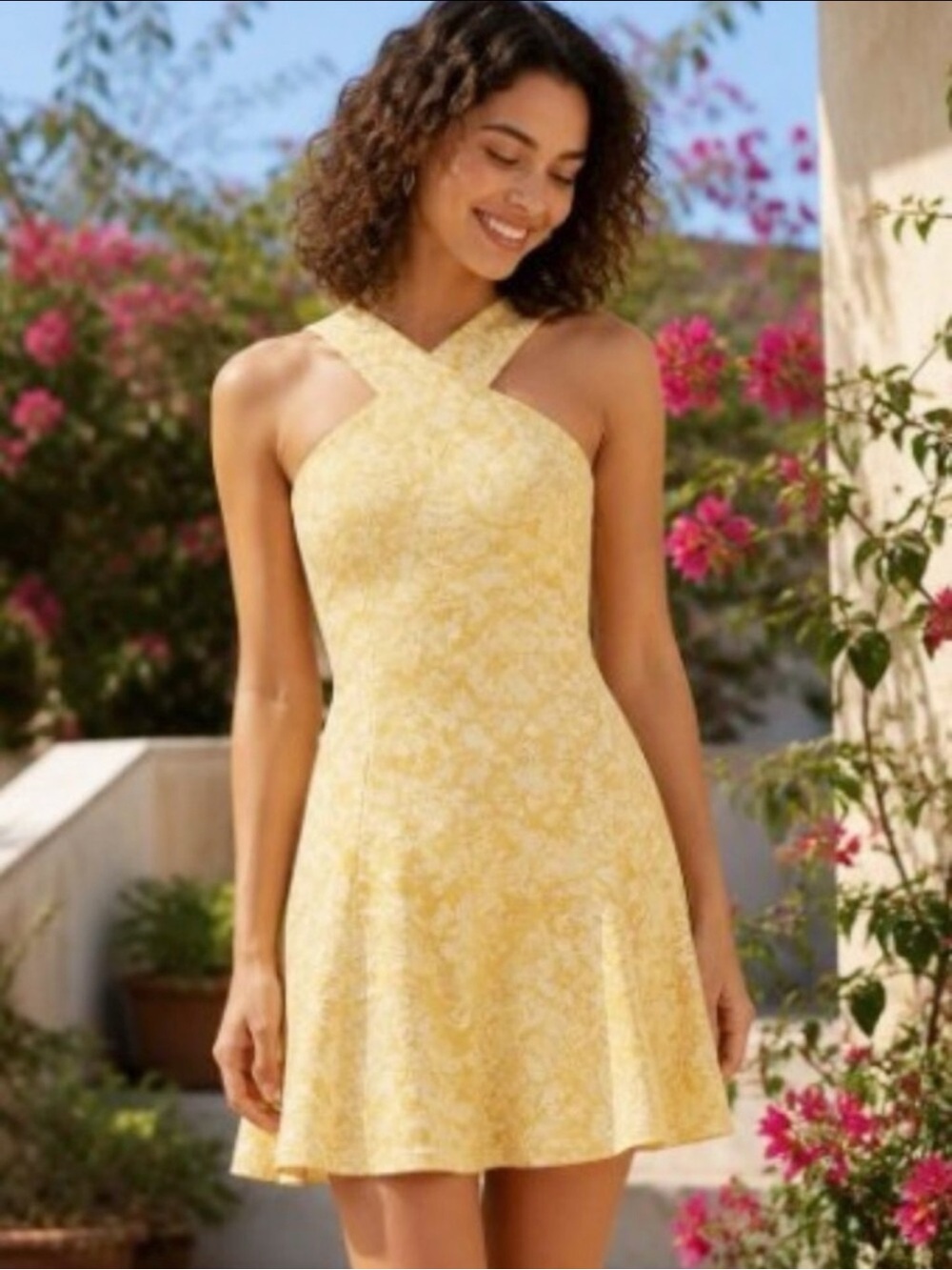 MICHAEL MICHAEL KORS Sleeveless Mini Dress XL – Saffron Floral Paisley, NWT